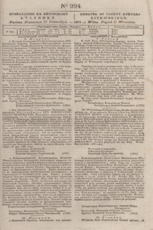 Pribavlenìe k˝ Litovskomu Věstniku = Dodatek do Gazety Kuryera Litewskiego. 1835, Ner 224 (27 września)