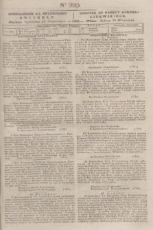 Pribavlenìe k˝ Litovskomu Věstniku = Dodatek do Gazety Kuryera Litewskiego. 1835, Ner 225 (28 września)