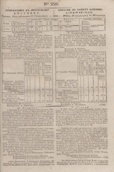 Pribavlenìe k˝ Litovskomu Věstniku = Dodatek do Gazety Kuryera Litewskiego. 1835, Ner 226 (30 września)