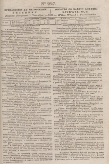 Pribavlenìe k˝ Litovskomu Věstniku = Dodatek do Gazety Kuryera Litewskiego. 1835, Ner 227 (1 października)