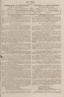 Pribavlenìe k˝ Litovskomu Věstniku = Dodatek do Gazety Kuryera Litewskiego. 1835, Ner 228 (2 października)