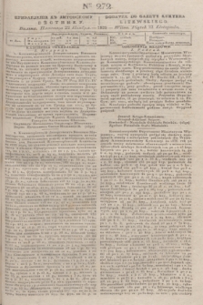 Pribavlenìe k˝ Litovskomu Věstniku = Dodatek do Gazety Kuryera Litewskiego. 1835, Ner 272 (22 listopada)