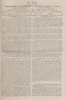 Pribavlenìe k˝ Litovskomu Věstniku = Dodatek do Gazety Kuryera Litewskiego. 1835, Ner 273 (23 listopada)