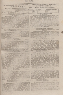 Pribavlenìe k˝ Litovskomu Věstniku = Dodatek do Gazety Kuryera Litewskiego. 1835, Ner 278 (29 listopada)