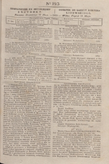 Pribavlenìe k˝ Litovskomu Věstniku = Dodatek do Gazety Kuryera Litewskiego. 1835, Ner 123 [A] (31 maja)