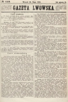 Gazeta Lwowska. 1863, nr 118