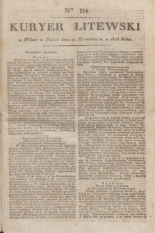 Kuryer Litewski. 1823, Ner 114 (21 września) + dod.