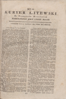 Kuryer Litewski : Za Naywyższem Dozwoleniem Imperatora JMCI Całey Rossyi. 1803, Nro 10 (4 lutego)