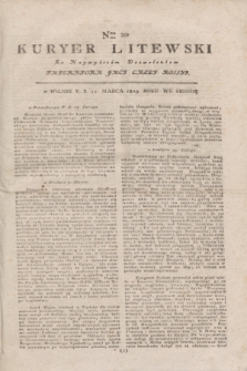 Kuryer Litewski : Za Naywyższem Dozwoleniem Imperatora JMCI Całey Rossyi. 1803, Nro 20 (11 marca)