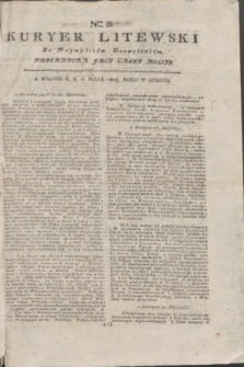 Kuryer Litewski : Za Naywyższem Dozwoleniem Imperatora JMCI Całey Rossyi. 1803, Nro 35 (2 maja)