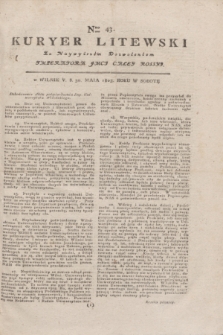 Kuryer Litewski : Za Naywyższem Dozwoleniem Imperatora JMCI Całey Rossyi. 1803, Nro 43 (30 maja)