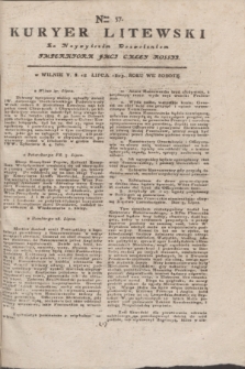 Kuryer Litewski : Za Naywyższem Dozwoleniem Imperatora JMCI Całey Rossyi. 1803, Nro 57 (18 lipca)