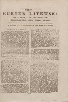 Kuryer Litewski : Za Naywyższem Dozwoleniem Imperatora JMCI Całey Rossyi. 1803, Nro 80 (7 października)