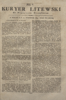 Kuryer Litewski : Za Naywyższem Dozwoleniem. 1804, Nro 6 (20 stycznia)