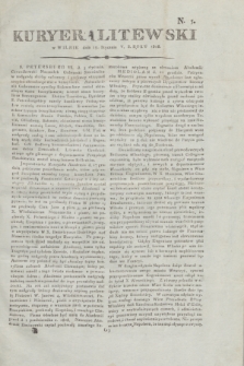 Kuryer Litewski. 1808, N. 5 (15 stycznia)