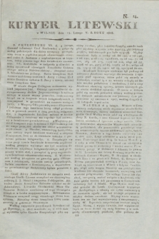 Kuryer Litewski. 1808, N. 14 (15 lutego)
