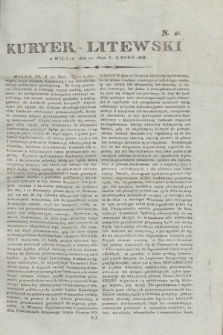 Kuryer Litewski. 1808, N. 41 (20 maja)