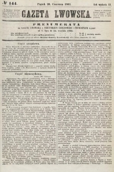 Gazeta Lwowska. 1863, nr 144