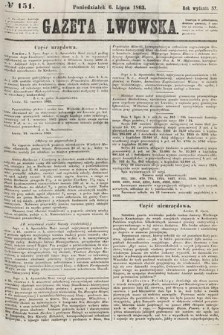 Gazeta Lwowska. 1863, nr 151