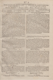 Pribavlenìe k˝ Litovskomu Věstniku = Dodatek do Gazety Kuryera Litewskiego. 1837, Ner 4 (4 [i.e. 5] stycznia)