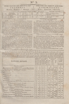 Pribavlenìe k˝ Litovskomu Věstniku = Dodatek do Gazety Kuryera Litewskiego. 1837, Ner 5 (7 stycznia)