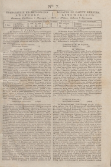 Pribavlenìe k˝ Litovskomu Věstniku = Dodatek do Gazety Kuryera Litewskiego. 1837, Ner 7 (9 stycznia)