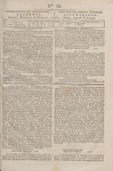 Pribavlenìe k˝ Litovskomu Věstniku = Dodatek do Gazety Kuryera Litewskiego. 1837, Ner 36 (12 lutego)