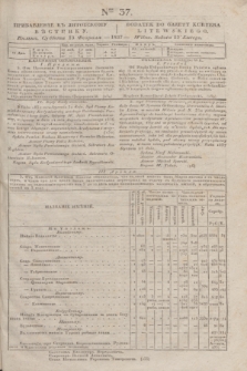 Pribavlenìe k˝ Litovskomu Věstniku = Dodatek do Gazety Kuryera Litewskiego. 1837, Ner 37 (13 lutego)