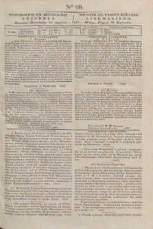 Pribavlenìe k˝ Litovskomu Věstniku = Dodatek do Gazety Kuryera Litewskiego. 1837, Ner 98 (30 kwietnia)