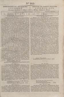 Pribavlenìe k˝ Litovskomu Věstniku = Dodatek do Gazety Kuryera Litewskiego. 1837, Ner 105 (8 maja)