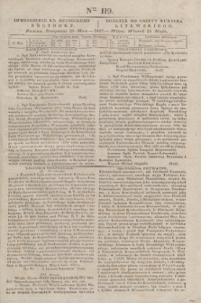 Pribavlenìe k˝ Litovskomu Věstniku = Dodatek do Gazety Kuryera Litewskiego. 1837, Ner 119 (25 maja)