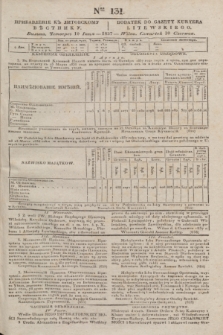 Pribavlenìe k˝ Litovskomu Věstniku = Dodatek do Gazety Kuryera Litewskiego. 1837, Ner 131 (10 czerwca)