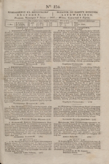 Pribavlenìe k˝ Litovskomu Věstniku = Dodatek do Gazety Kuryera Litewskiego. 1837, Ner 154 (8 lipca)