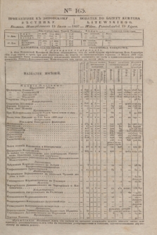 Pribavlenìe k˝ Litovskomu Věstniku = Dodatek do Gazety Kuryera Litewskiego. 1837, Ner 163 (19 lipca)