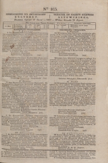 Pribavlenìe k˝ Litovskomu Věstniku = Dodatek do Gazety Kuryera Litewskiego. 1837, Ner 165 (21 lipca)