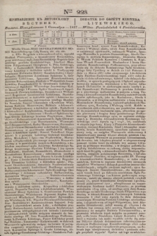 Pribavlenìe k˝ Litovskomu Věstniku = Dodatek do Gazety Kuryera Litewskiego. 1837, Ner 228 (4 października)