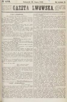 Gazeta Lwowska. 1863, nr 172