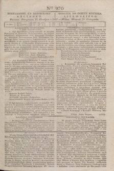 Pribavlenìe k˝ Litovskomu Věstniku = Dodatek do Gazety Kuryera Litewskiego. 1837, Ner 270 (23 listopada)