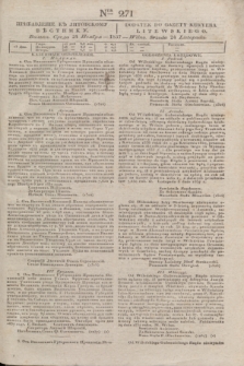 Pribavlenìe k˝ Litovskomu Věstniku = Dodatek do Gazety Kuryera Litewskiego. 1837, Ner 271 (24 listopada)