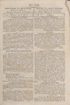 Pribavlenìe k˝ Litovskomu Věstniku = Dodatek do Gazety Kuryera Litewskiego. 1837, Ner 276 (30 listopada)