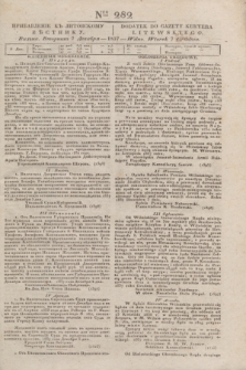 Pribavlenìe k˝ Litovskomu Věstniku = Dodatek do Gazety Kuryera Litewskiego. 1837, Ner 282 (7 grudnia)
