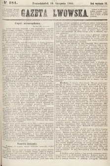 Gazeta Lwowska. 1863, nr 181