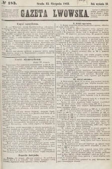 Gazeta Lwowska. 1863, nr 183