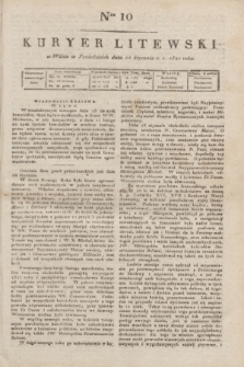 Kuryer Litewski. 1821, Ner 10 (24 stycznia) + dod.
