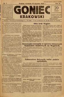 Goniec Krakowski. 1926, nr 7