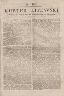 Kuryer Litewski. 1821, Ner 123 (14 października) + dod.