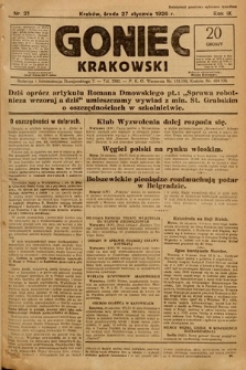 Goniec Krakowski. 1926, nr 21