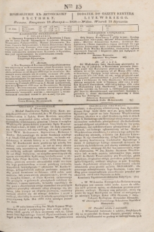Pribavlenìe k˝ Litovskomu Věstniku = Dodatek do Gazety Kuryera Litewskiego. 1838, Ner 13 (18 stycznia)