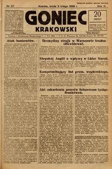 Goniec Krakowski. 1926, nr 27
