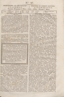 Pribavlenìe k˝ Litovskomu Věstniku = Dodatek do Gazety Kuryera Litewskiego. 1838, Ner 97 (3 maja)